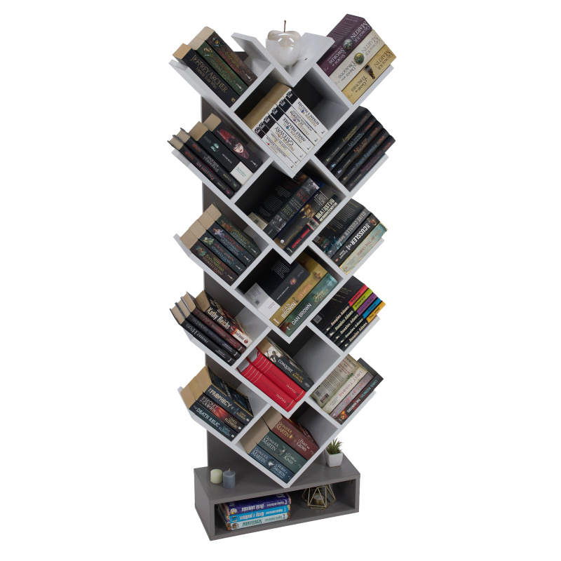 Regál, šedá / bílá, VEVEY RP1, rozbalené zboží