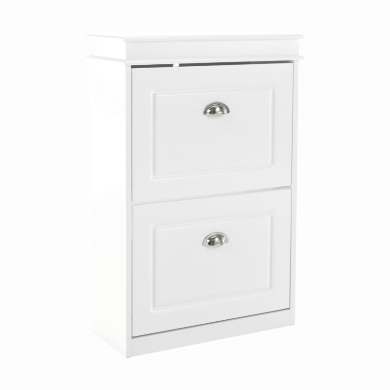 Botník, 2-řadový, bílá, SEBER TYP 1 P4, poškozené zboží