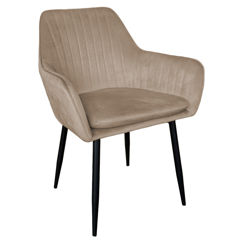 Designové křeslo, šedohnědá Taupe Velvet látka, ZIRKON NEW