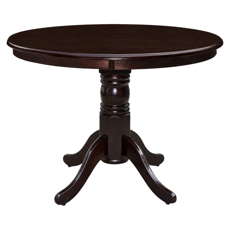 Jídelní stůl, kulatý, kaštan, průměr 106 cm, TABLOS NEW