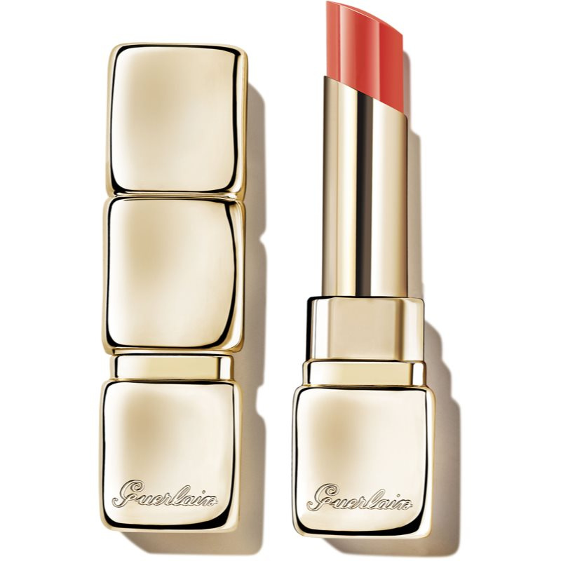 GUERLAIN KissKiss Shine Bloom lesklá rtěnka odstín 319 Peach Kiss 3,5 g