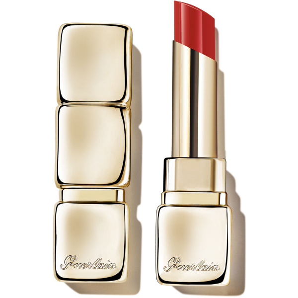 GUERLAIN KissKiss Shine Bloom lesklá rtěnka odstín 709 Petal Red 3.5 g