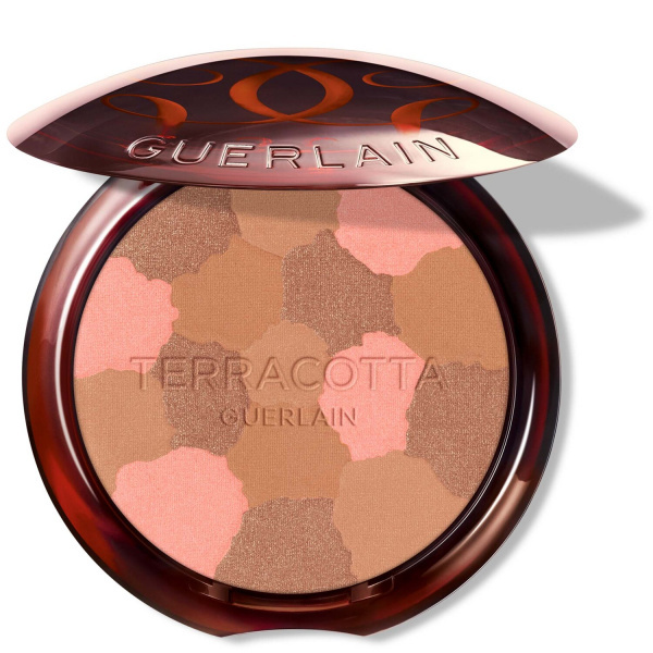 GUERLAIN Terracotta Light bronzující rozjasňující pudr plnitelný odstín 02 Medium Cool 10 g