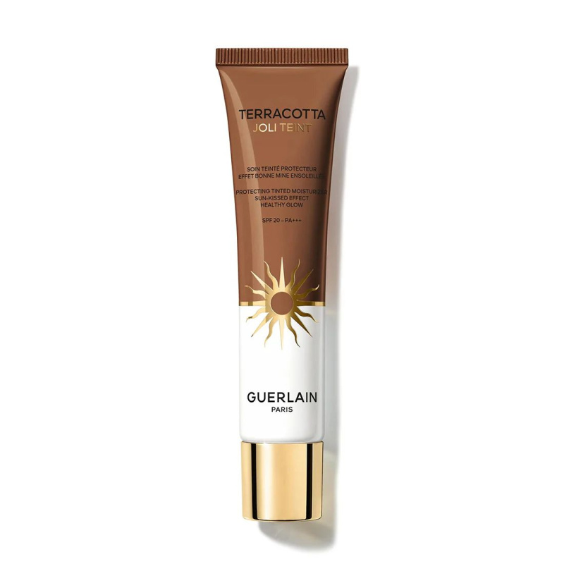 GUERLAIN Terracotta Joli Teint Protecting Tinted Moisturizer rozjasňující make-up pro přirozený vzhled SPF 20 odstín 50 Bronze 30 ml