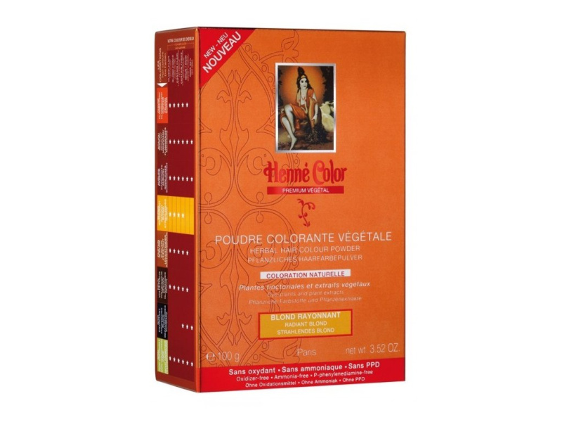 Henné Color Premium Végétal Barva na vlasy Zářivá blond, 100g