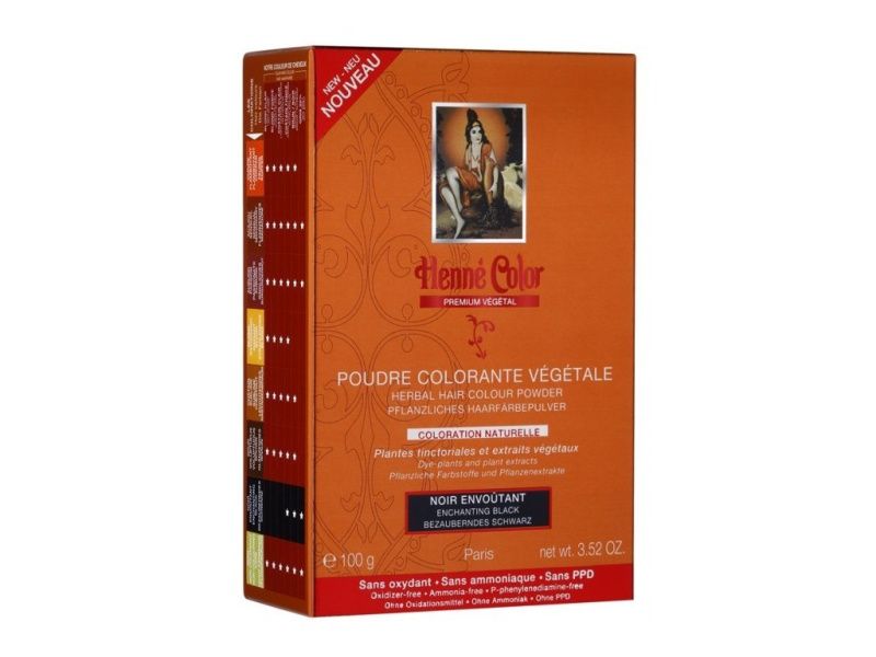 Henné Color Premium Végétal Barva na vlasy Černá, 100g