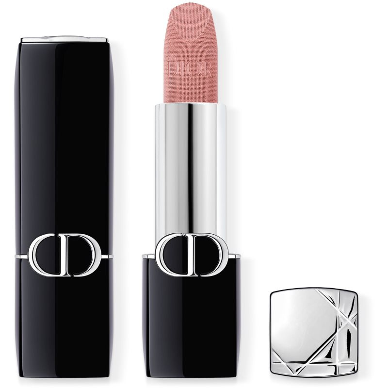 DIOR Rouge Dior dlouhotrvající rtěnka plnitelná odstín 220 Beige Couture Velvet 3,5 g