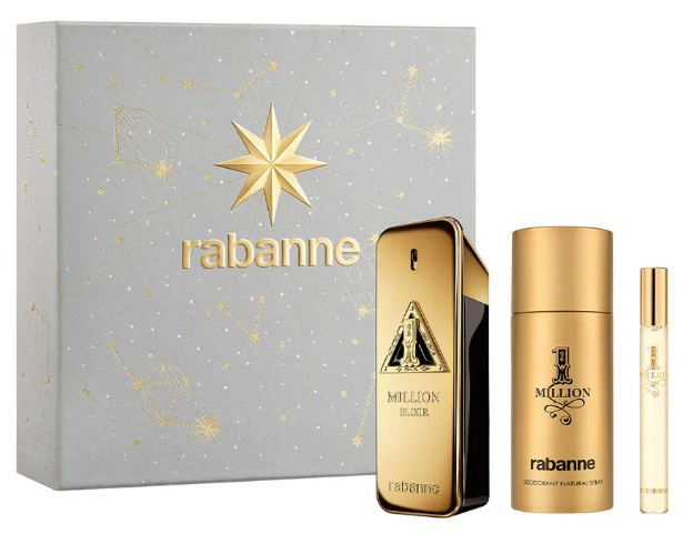 Rabanne 1 Million Elixir Parfum Intense - parfém 100 ml + deodorant ve spreji 150 ml + EDT 10 ml