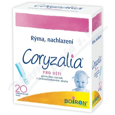 CORYZALIA PRO DĚTI Perorální roztok v jednodávkovém obalu 20X1ML