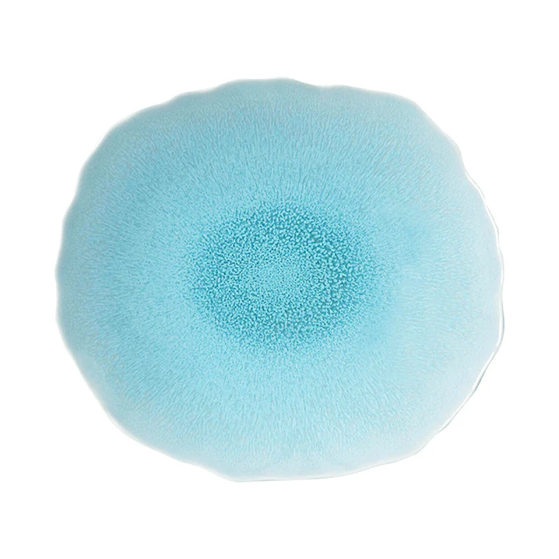 Jars Servírovací talíř XL Plume, Ø 29 cm, modrozelená Atoll JA960634