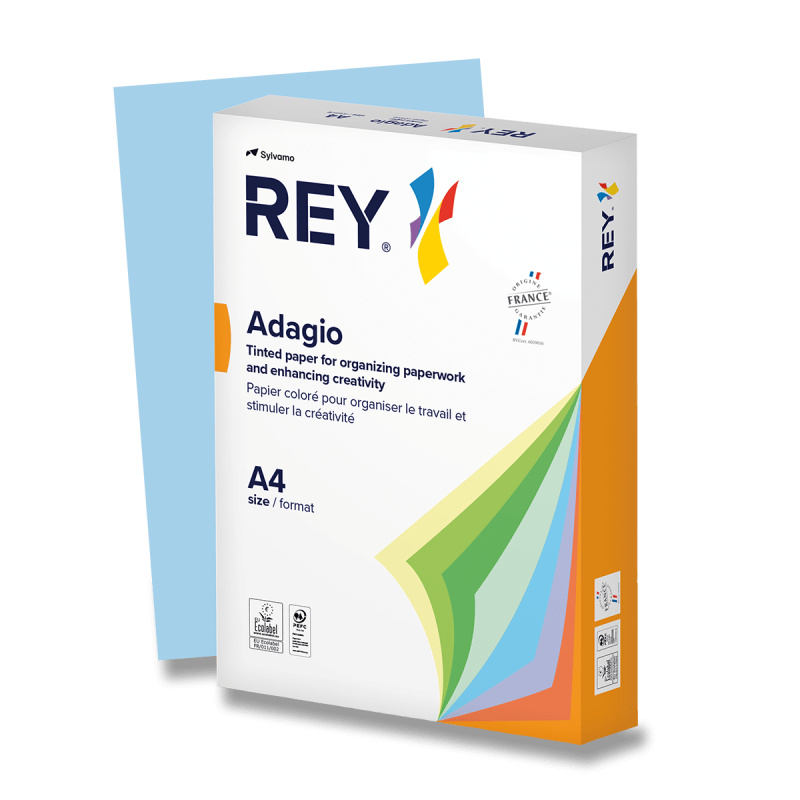 Barevný papír Rey Adagio Pastelový modrý Rey