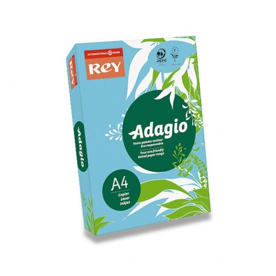 Barevný papír Rey Adagio střední sytost modrý Rey