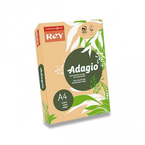 Barevný papír Rey Adagio pastelový žlutý Rey