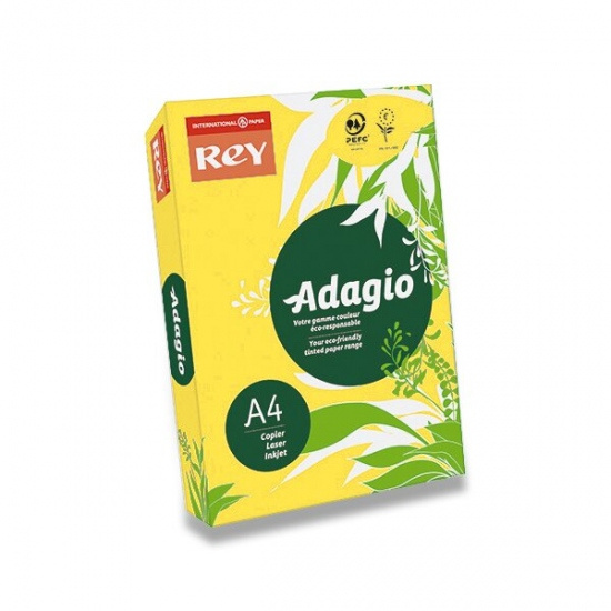 Barevný papír Rey Adagio tmavě žlutý Rey