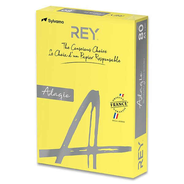 Barevný papír Rey Adagio tmavě žlutý Rey