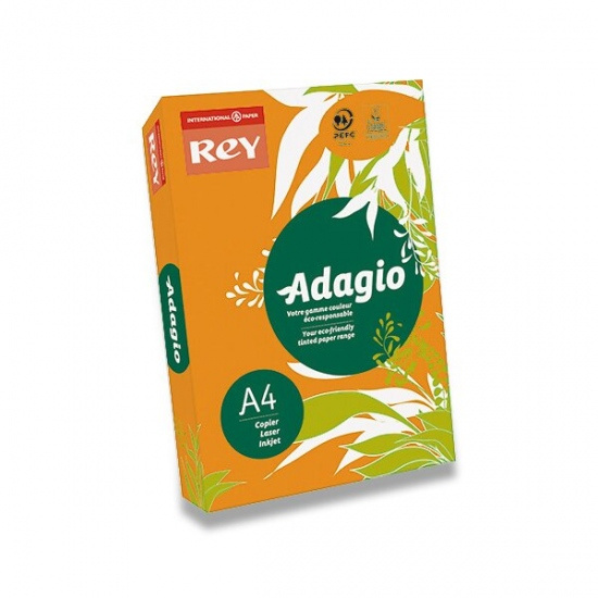 Barevný papír Rey Adagio oranžový Rey