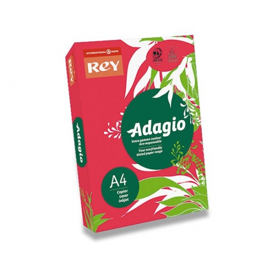 Barevný papír Rey Adagio červený Rey