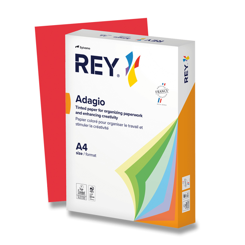 Barevný papír Rey Adagio červený Rey