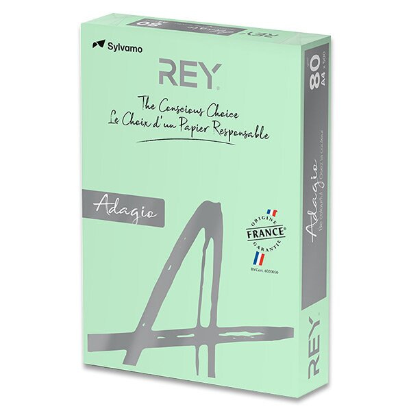 Barevný papír Rey Adagio Pastelový zelený Rey