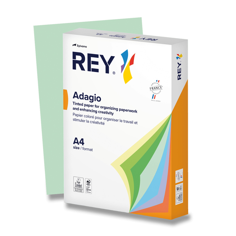 Barevný papír Rey Adagio Pastelový zelený Rey
