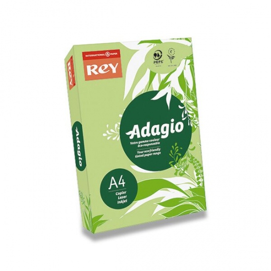 Barevný papír Rey Adagio střední sytost zelený Rey