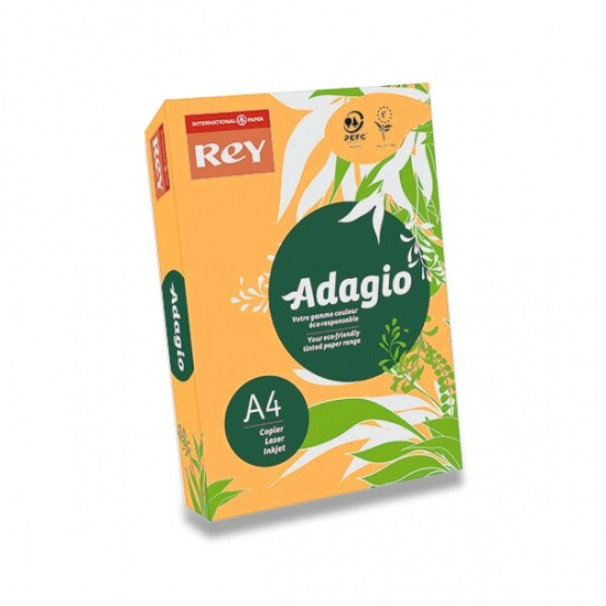 Barevný papír Rey Adagio Fluo oranžový Rey