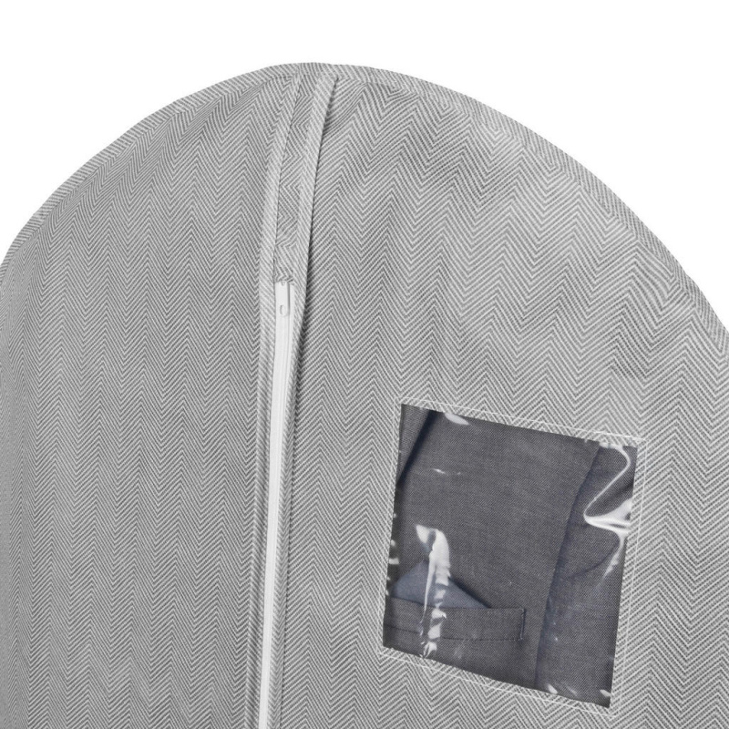 Compactor Boston 60 x 100 cm obal na obleky a krátké šaty šedý