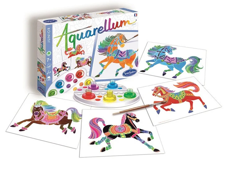 Akvarely junior - Koně Montessori