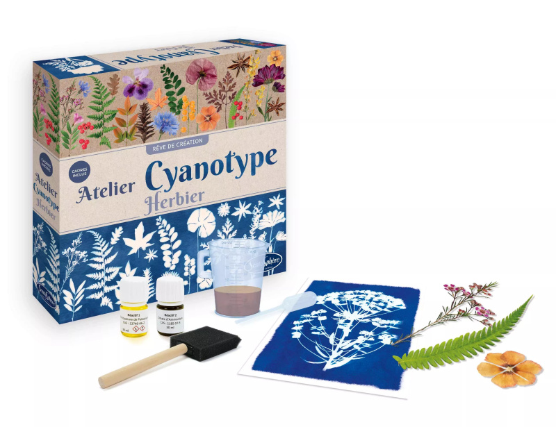 Kyanotypie - Herbářská dílna Montessori