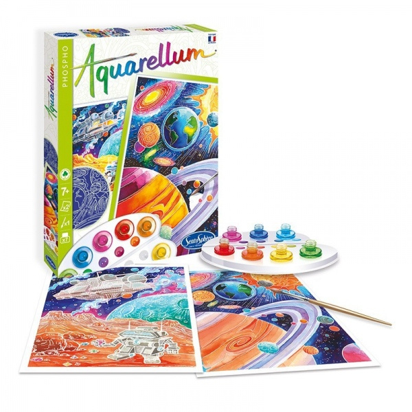 Akvarely svítící ve tmě - Vesmír Montessori