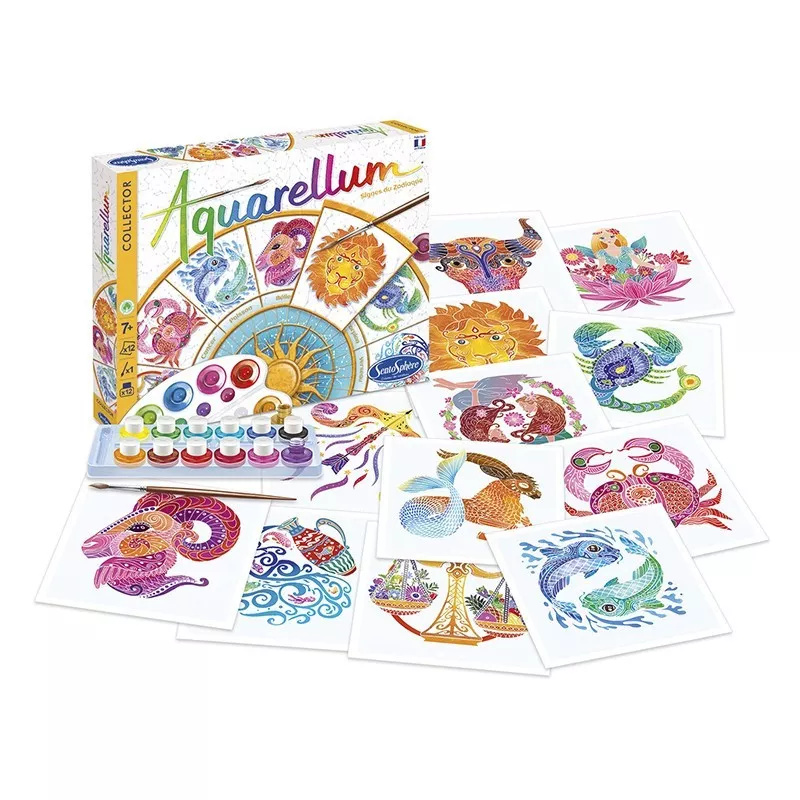 Akvarely - Znamení zvěrokruhu Montessori