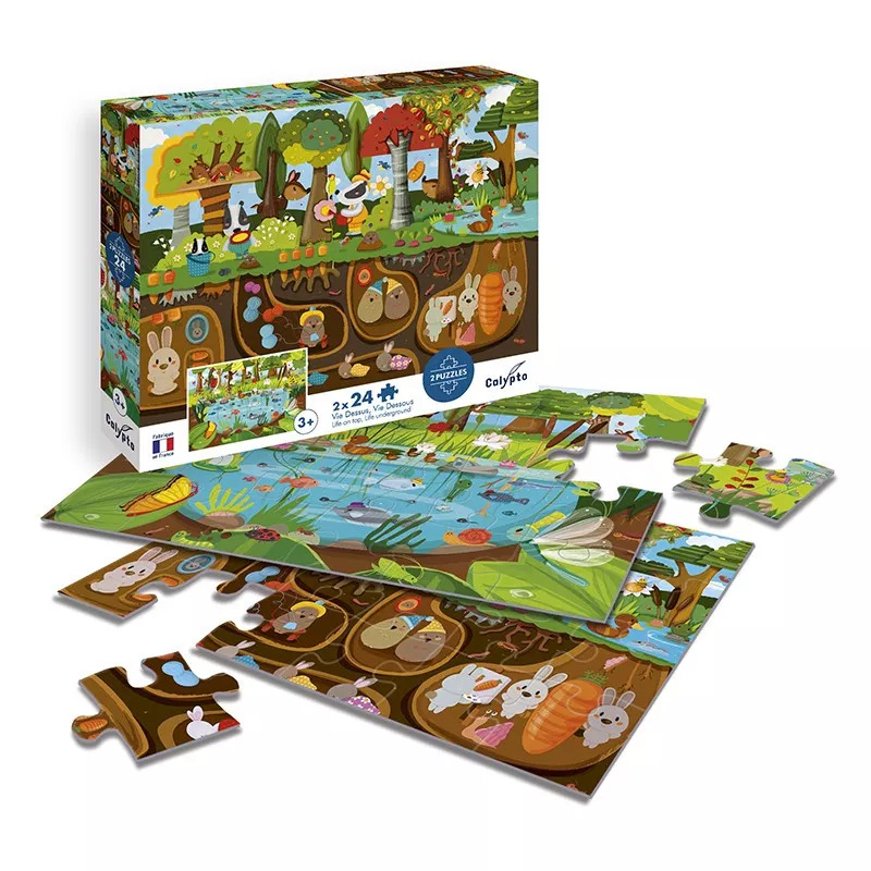 Puzzle - Život pod povrchem Montessori