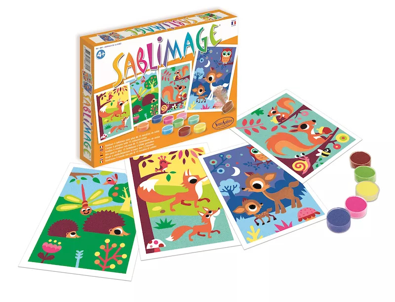 Sablimage: Pískové obrázky - Lesní zvířata Montessori