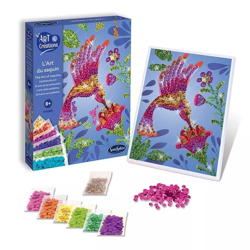 Barevné flitry - Kolibřík Montessori