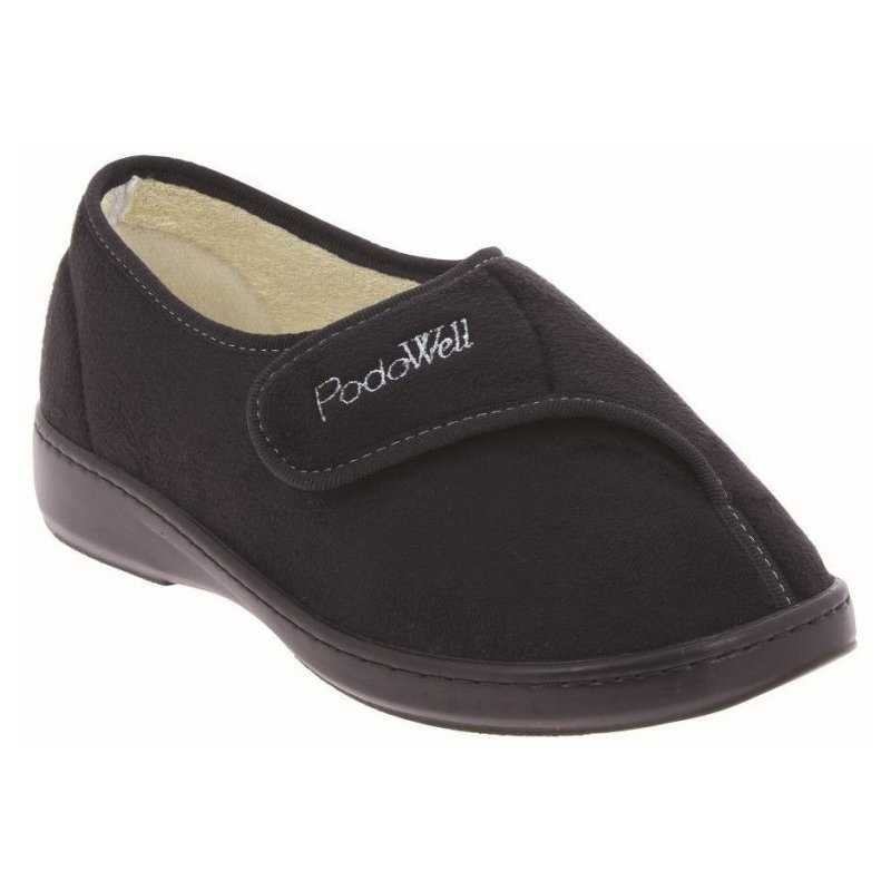 PodoWell AMIRAL zdravotní domácí obuv unisex černá, velikost: 40