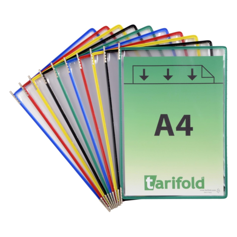 Tarifold - prezentační panel - A4, mix barev, 10 ks