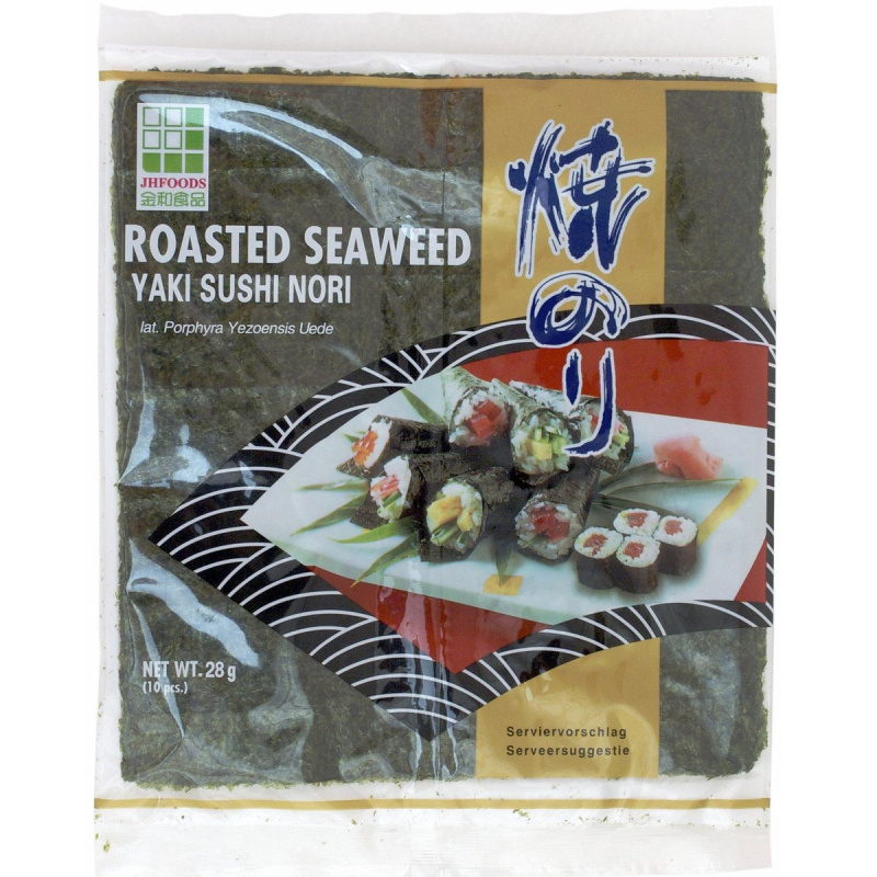 JHFOODS Pražená mořská řasa Yaki Sushi Nori Golden