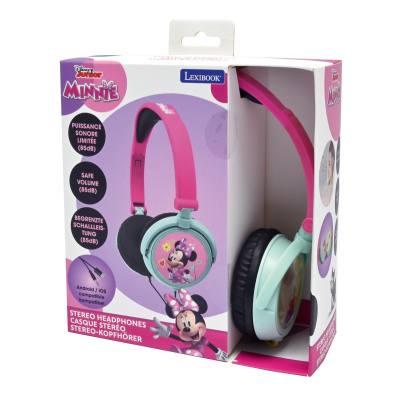 Lexibook Skládací sluchátka Disney Minnie