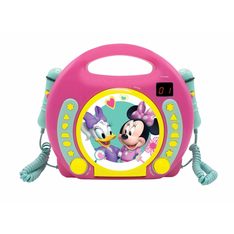 Lexibook Přenosný CD přehrávač Disney Minnie se 2 mikrofony