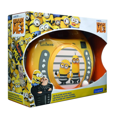 Lexibook Přenosný CD přehrávač Mimoni se 2 mikrofony