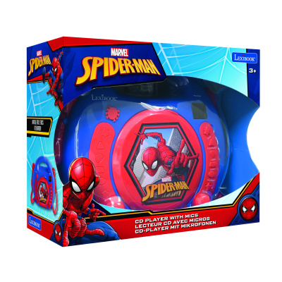 Lexibook Přenosný CD přehrávač Spider-Man se 2 mikrofony