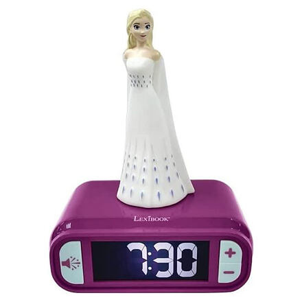 Lexibook Dětský budík Disney Frozen Elsa s nočním osvětlením