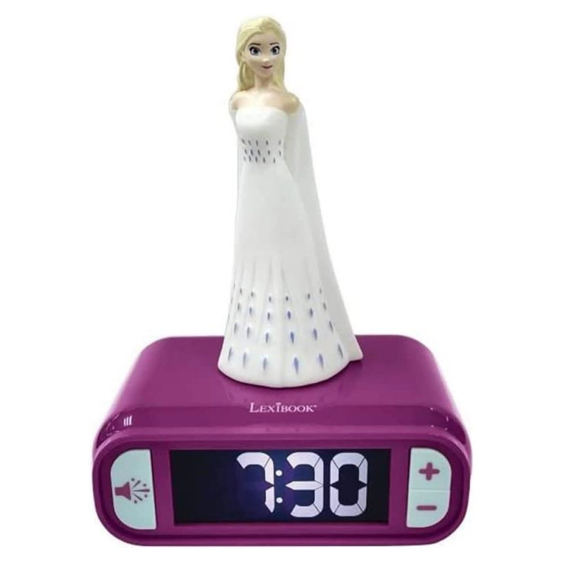Lexibook Dětský budík Disney Frozen Elsa s nočním osvětlením