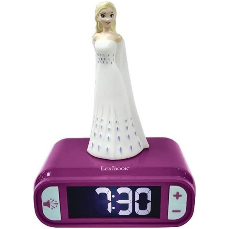 Lexibook Dětský budík Disney Frozen Elsa s nočním osvětlením