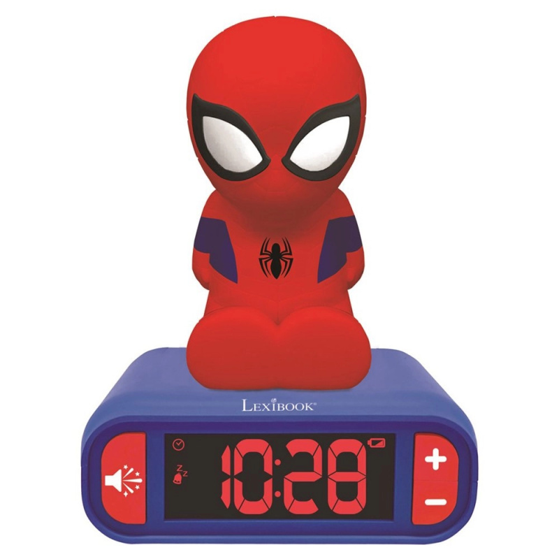 Lexibook Dětský budík Spider-Man s nočním světlením