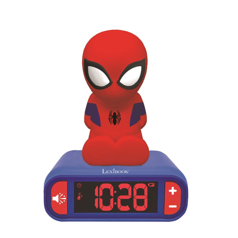Lexibook Dětský budík Spider-Man s nočním světlením