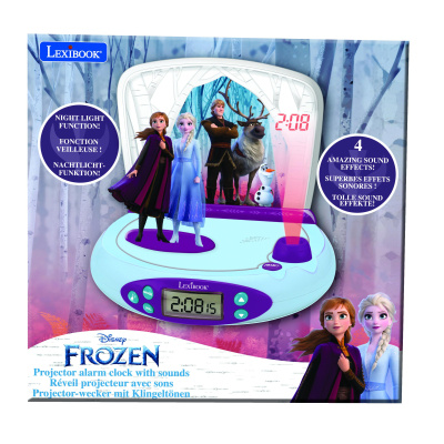 Lexibook Dětský budík Disney Frozen II s projektorem