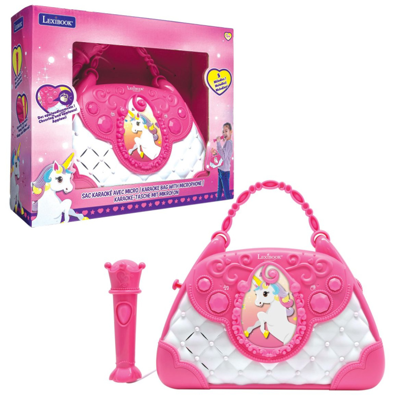 Lexibook Kabelka Jednorožec s reproduktorem a s mikrofonem