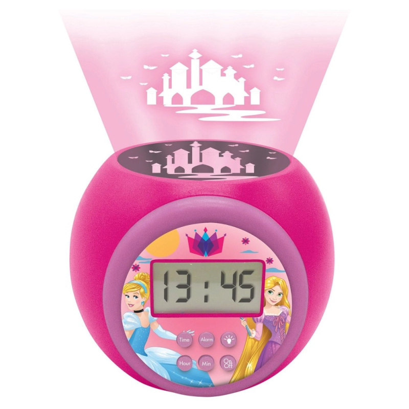 Lexibook Dětský budík Disney Princess s projektorem