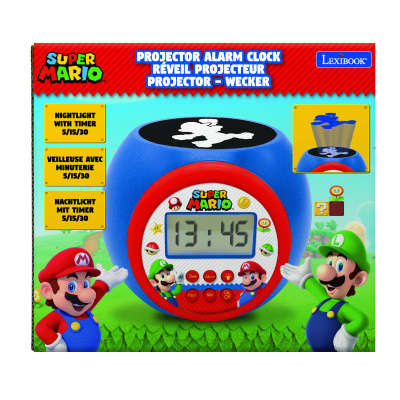 Lexibook Dětský budík Super Mario s projektorem